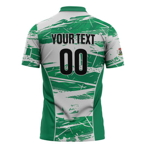 Custom Nigeria 2026 Football Zipper Polo Shirt Go Super Falcons
