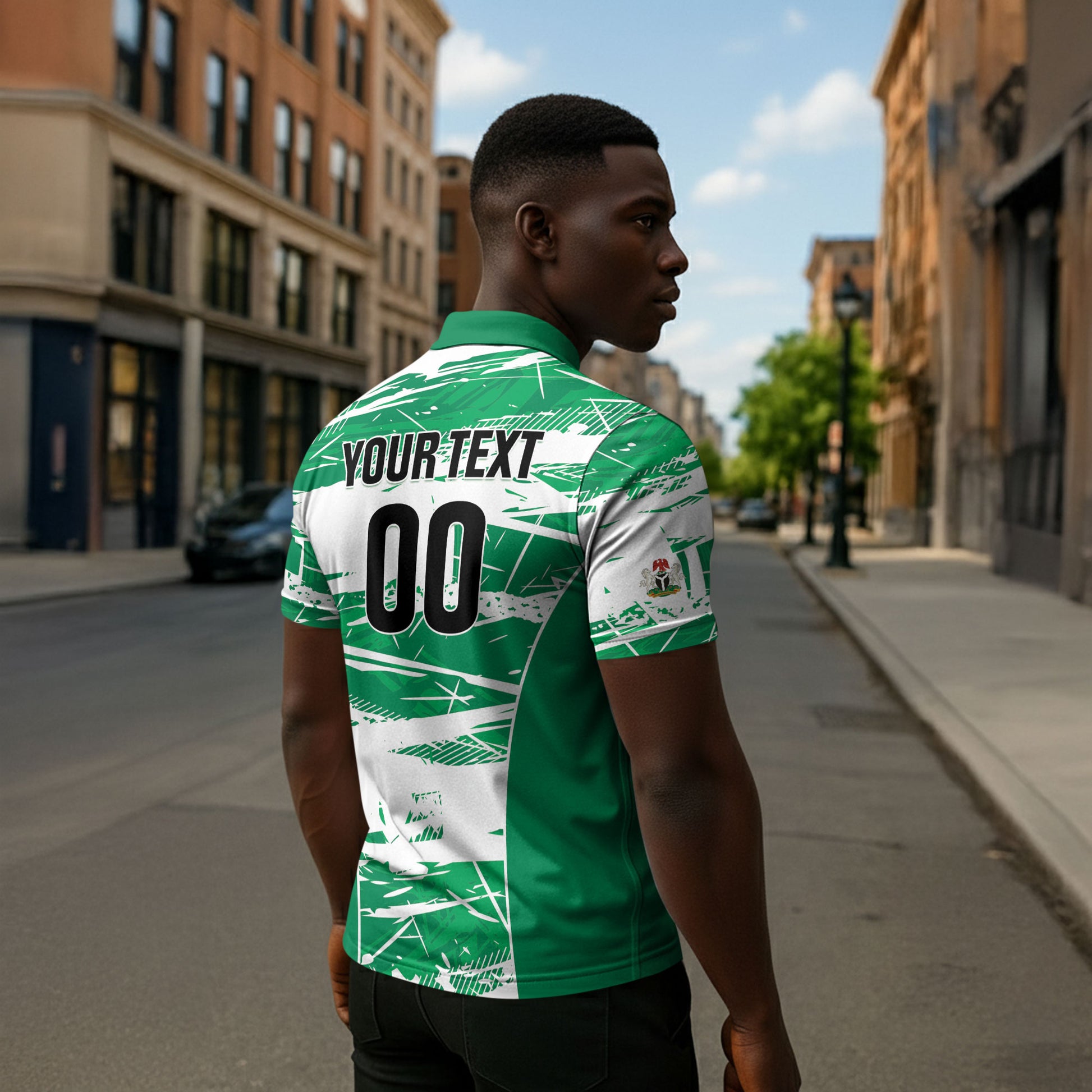Custom Nigeria 2026 Football Zipper Polo Shirt Go Super Falcons