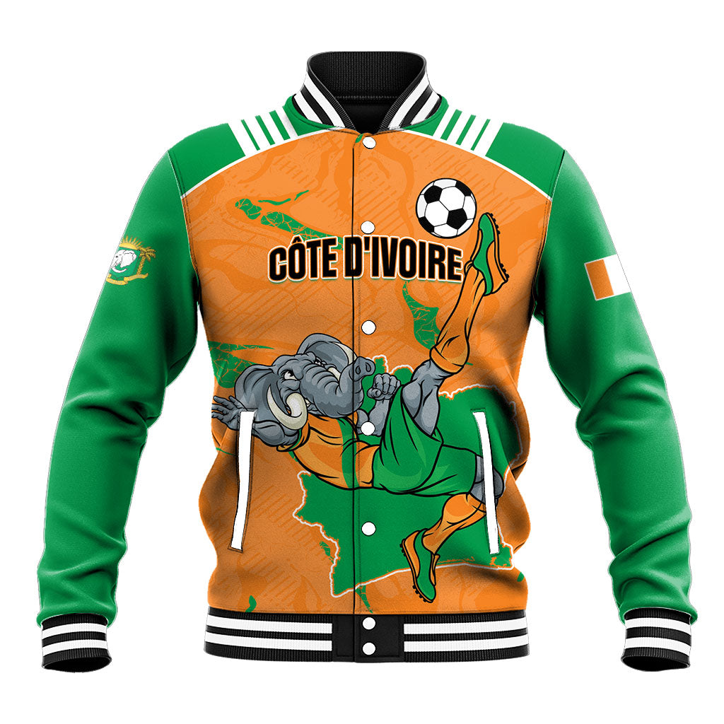 Custom Cote d Ivoire 2026 Football Baseball Jacket Ivory Coast Elephants Proud