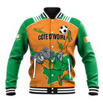 Custom Cote d Ivoire 2026 Football Baseball Jacket Ivory Coast Elephants Proud