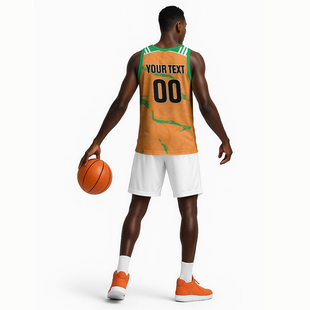 Custom Cote d Ivoire 2026 Football Basketball Jersey Ivory Coast Elephants Proud