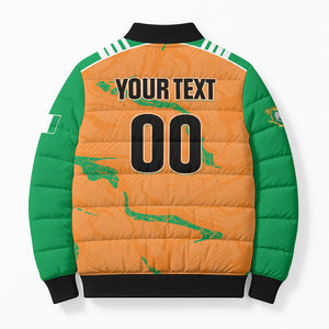 Custom Cote d Ivoire 2026 Football Bomber Puffer Jacket Ivory Coast Elephants Proud