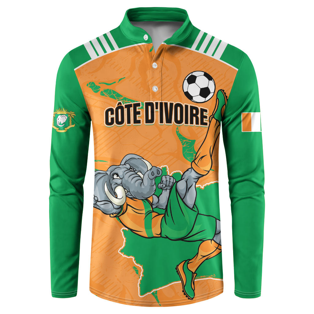 Custom Cote d Ivoire 2026 Football Button Sweatshirt Ivory Coast Elephants Proud