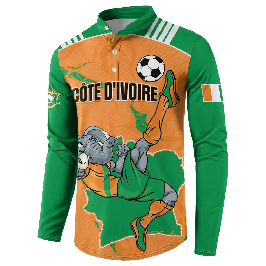Custom Cote d Ivoire 2026 Football Button Sweatshirt Ivory Coast Elephants Proud
