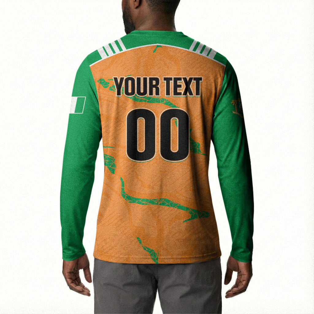 Custom Cote d Ivoire 2026 Football Button Sweatshirt Ivory Coast Elephants Proud