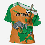 Custom Cote d Ivoire 2026 Football Cross Shoulder Shirt Ivory Coast Elephants Proud