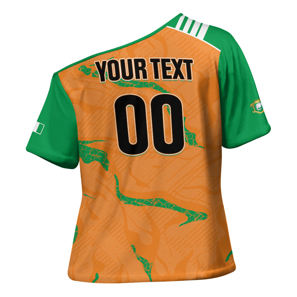 Custom Cote d Ivoire 2026 Football Cross Shoulder Shirt Ivory Coast Elephants Proud