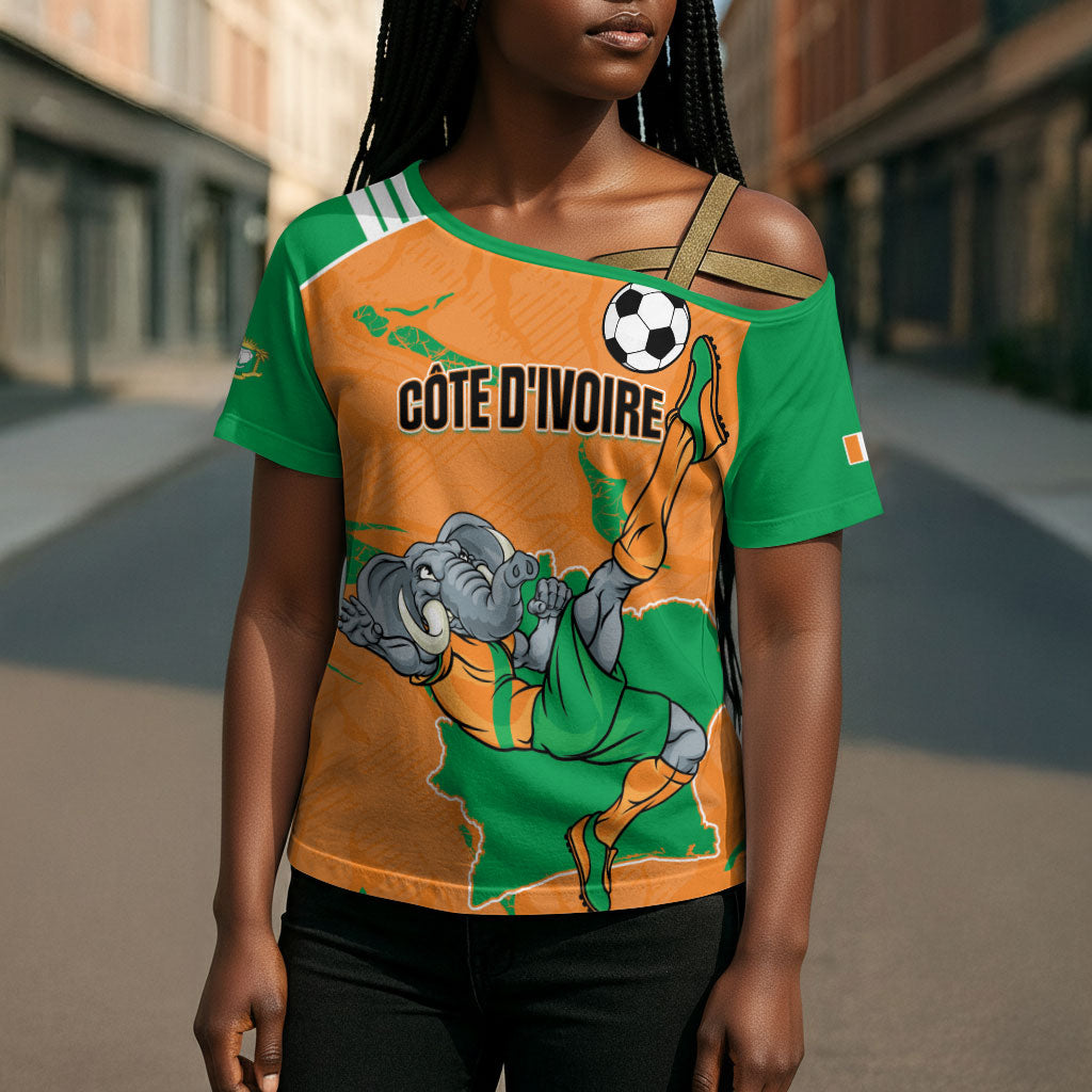 Custom Cote d Ivoire 2026 Football Cross Shoulder Shirt Ivory Coast Elephants Proud