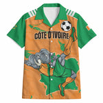 Custom Cote d Ivoire 2026 Football Hawaiian Shirt Ivory Coast Elephants Proud