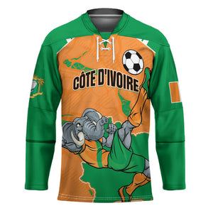 Custom Cote d Ivoire 2026 Football Hockey Jersey Ivory Coast Elephants Proud