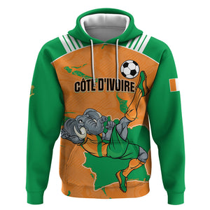 Custom Cote d Ivoire 2026 Football Hoodie Ivory Coast Elephants Proud