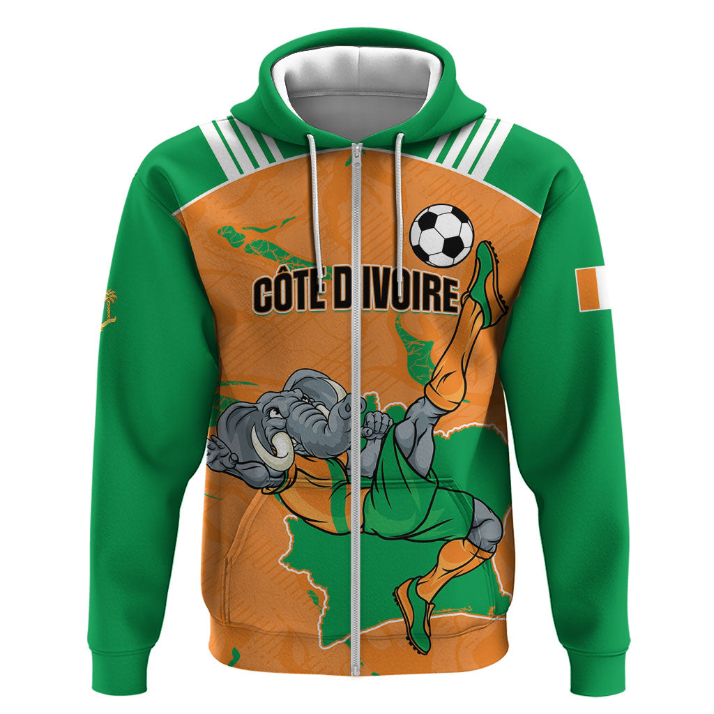 Custom Cote d Ivoire 2026 Football Hoodie Ivory Coast Elephants Proud