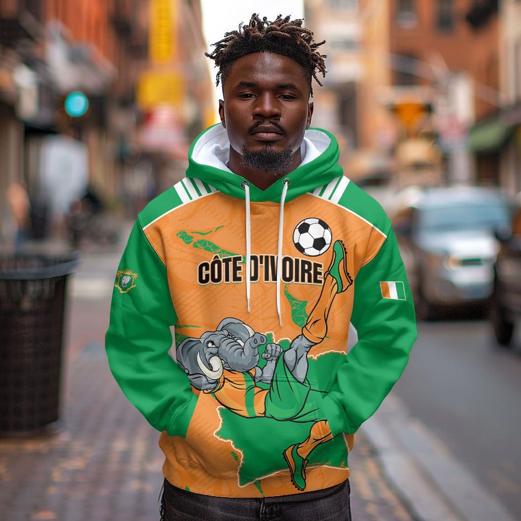 Custom Cote d Ivoire 2026 Football Hoodie Ivory Coast Elephants Proud