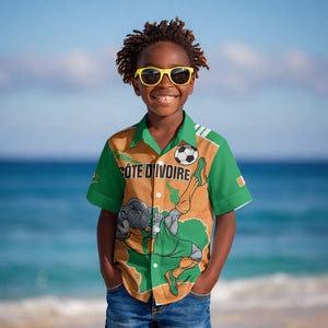 Custom Cote d Ivoire 2026 Football Kid Hawaiian Shirt Ivory Coast Elephants Proud