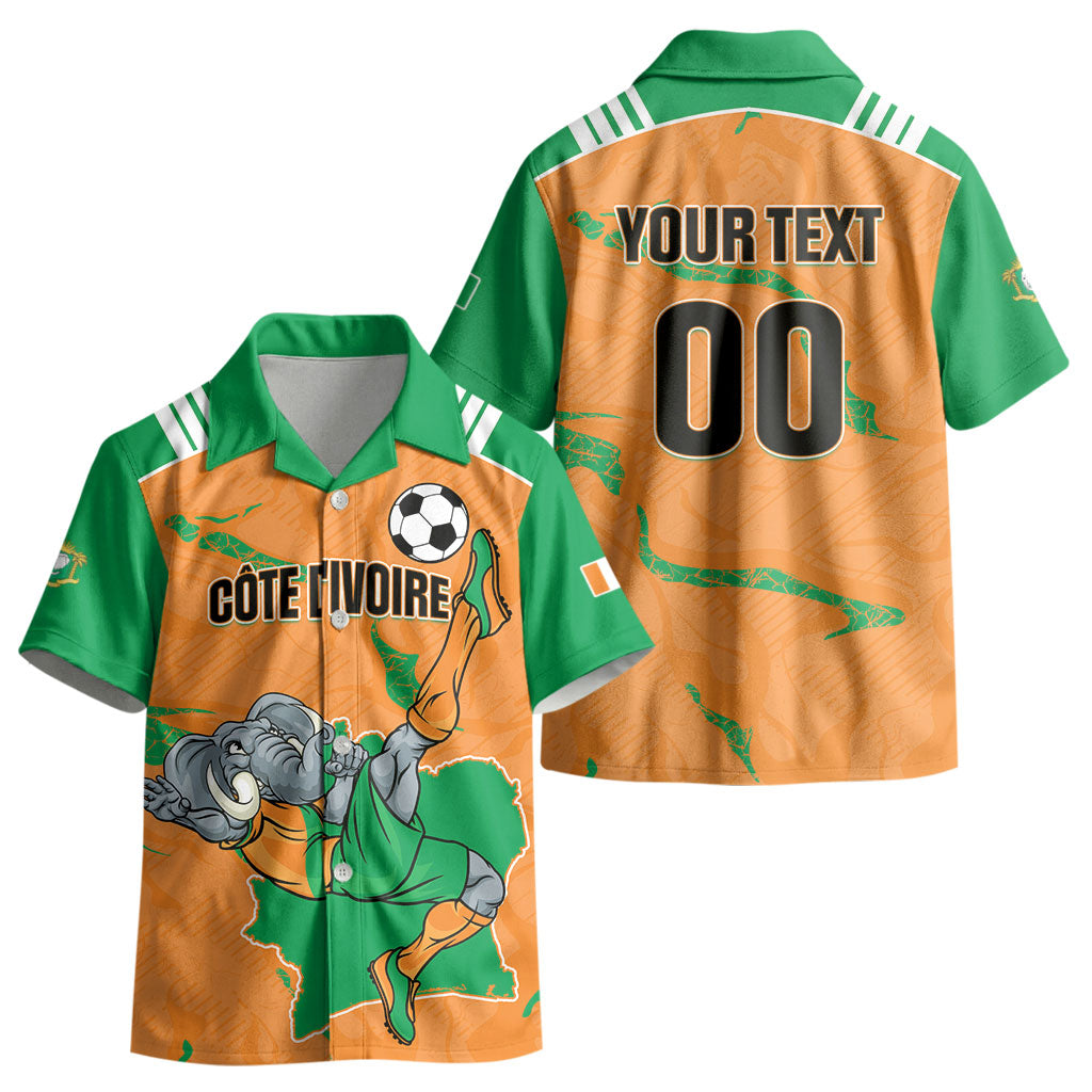 Custom Cote d Ivoire 2026 Football Kid Hawaiian Shirt Ivory Coast Elephants Proud