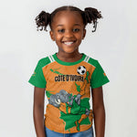 Custom Cote d Ivoire 2026 Football Kid T shirt Ivory Coast Elephants Proud