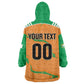 Custom Cote d Ivoire 2026 Football Kid Wearable Blanket Hoodie Ivory Coast Elephants Proud