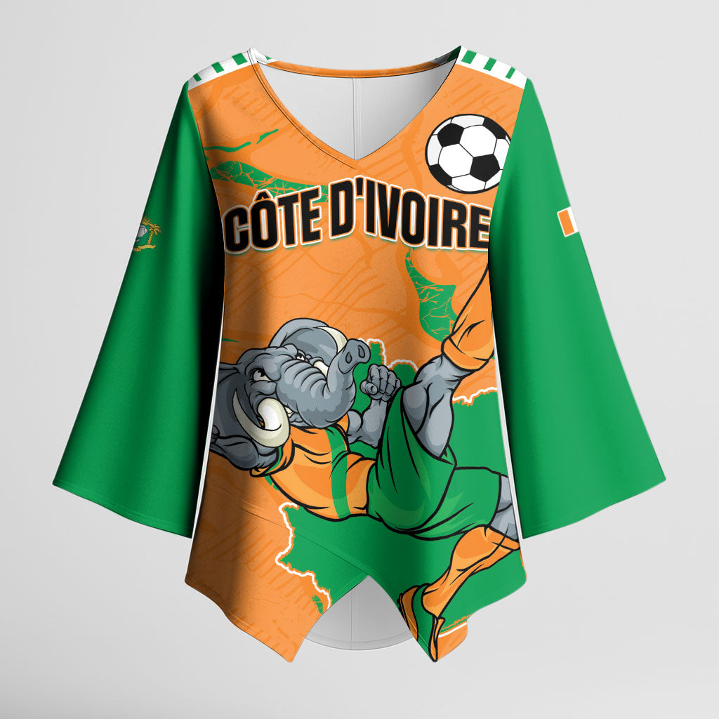 Custom Cote d Ivoire 2026 Football Kimono Sleeve Blouse Ivory Coast Elephants Proud