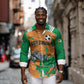 Custom Cote d Ivoire 2026 Football Long Sleeve Button Shirt Ivory Coast Elephants Proud