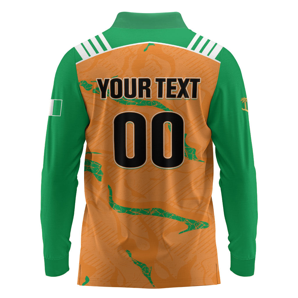 Custom Cote d Ivoire 2026 Football Long Sleeve Polo Shirt Ivory Coast Elephants Proud