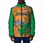 Custom Cote d Ivoire 2026 Football Padded Jacket Ivory Coast Elephants Proud