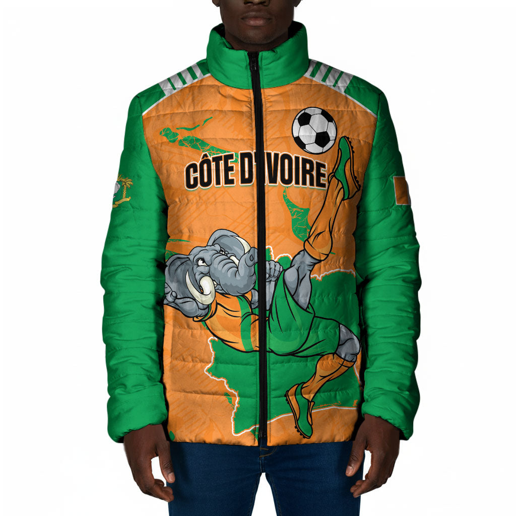 Custom Cote d Ivoire 2026 Football Padded Jacket Ivory Coast Elephants Proud