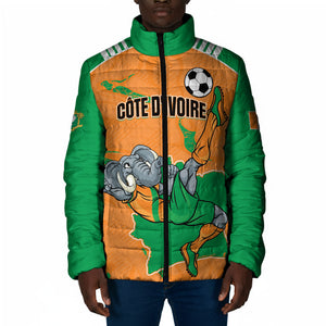 Custom Cote d Ivoire 2026 Football Padded Jacket Ivory Coast Elephants Proud
