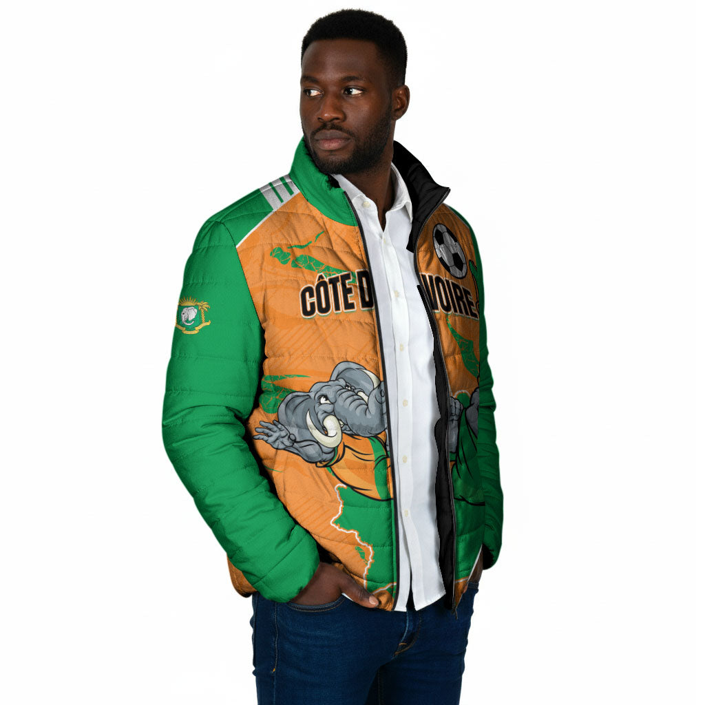 Custom Cote d Ivoire 2026 Football Padded Jacket Ivory Coast Elephants Proud