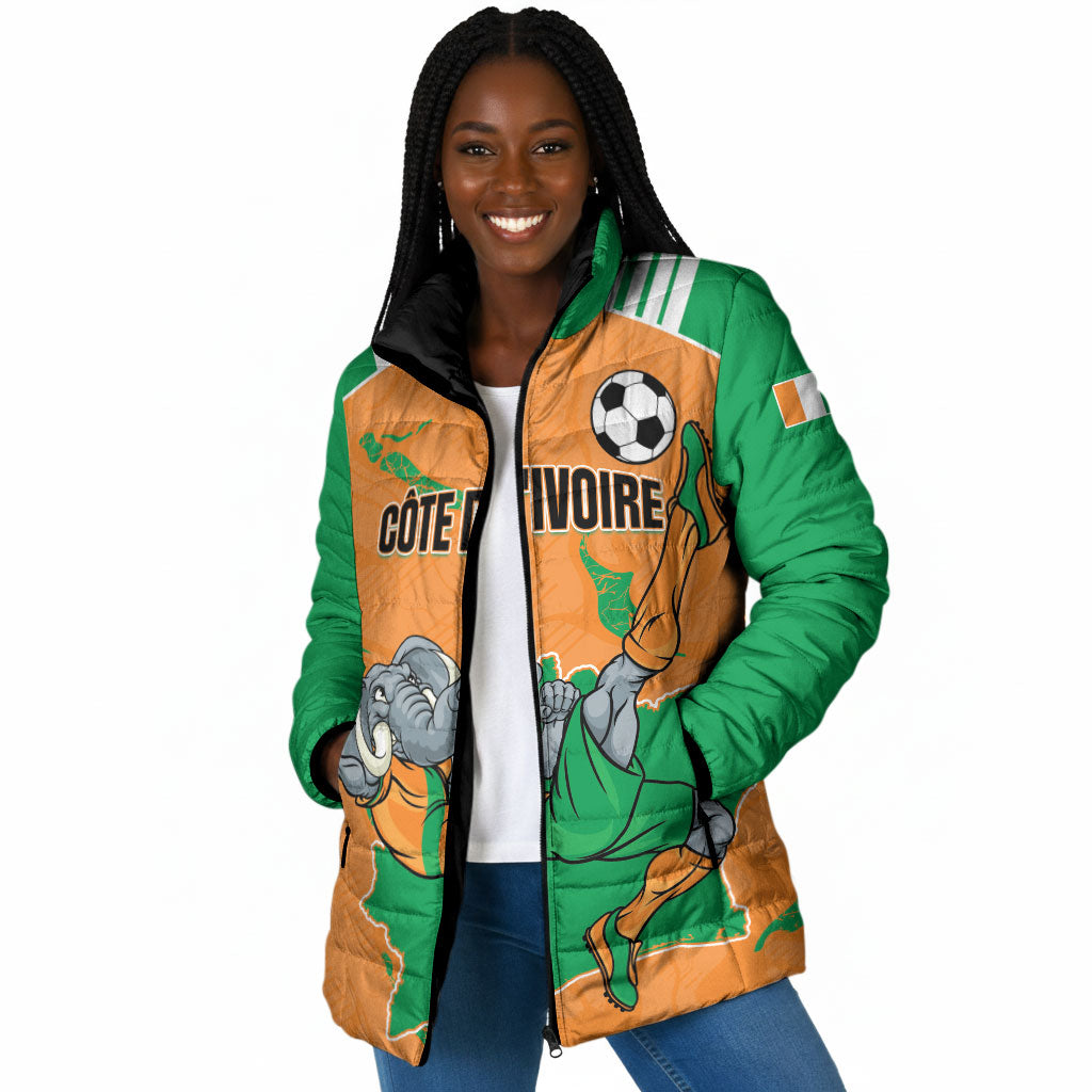 Custom Cote d Ivoire 2026 Football Padded Jacket Ivory Coast Elephants Proud