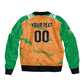 Custom Cote d Ivoire 2026 Football Sleeve Zip Bomber Jacket Ivory Coast Elephants Proud