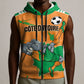 Custom Cote d Ivoire 2026 Football Sleeveless Zip Hoodie Ivory Coast Elephants Proud