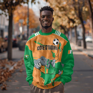 Custom Cote d Ivoire 2026 Football Sweatshirt Ivory Coast Elephants Proud