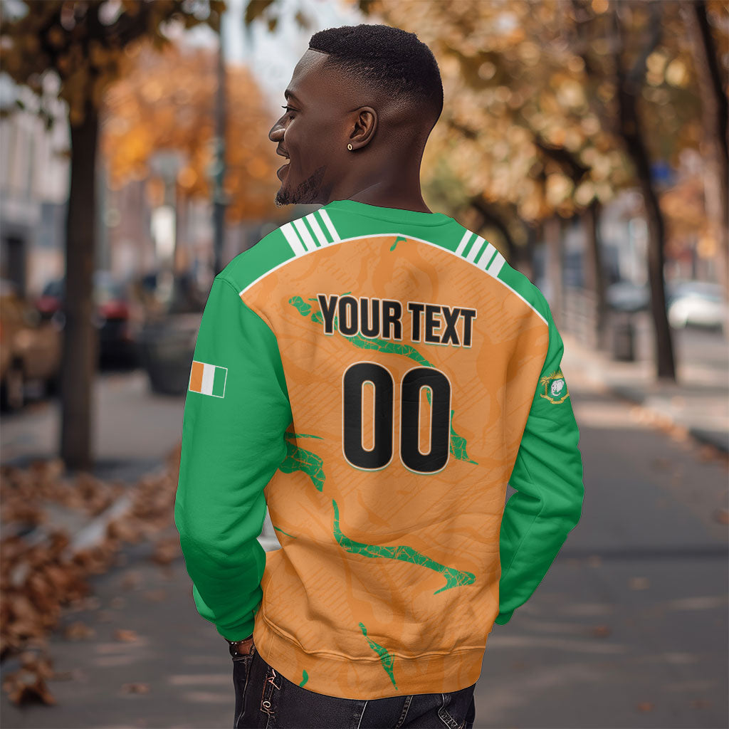 Custom Cote d Ivoire 2026 Football Sweatshirt Ivory Coast Elephants Proud