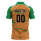 Custom Cote d Ivoire 2026 Football Zipper Polo Shirt Ivory Coast Elephants Proud
