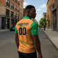 Custom Cote d Ivoire 2026 Football Zipper Polo Shirt Ivory Coast Elephants Proud
