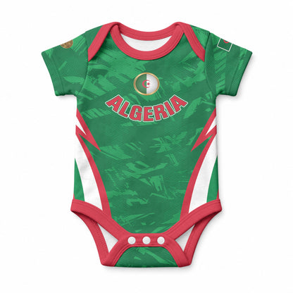 Custom Algeria 2026 Football Baby Onesie The Fennecs Go Champions