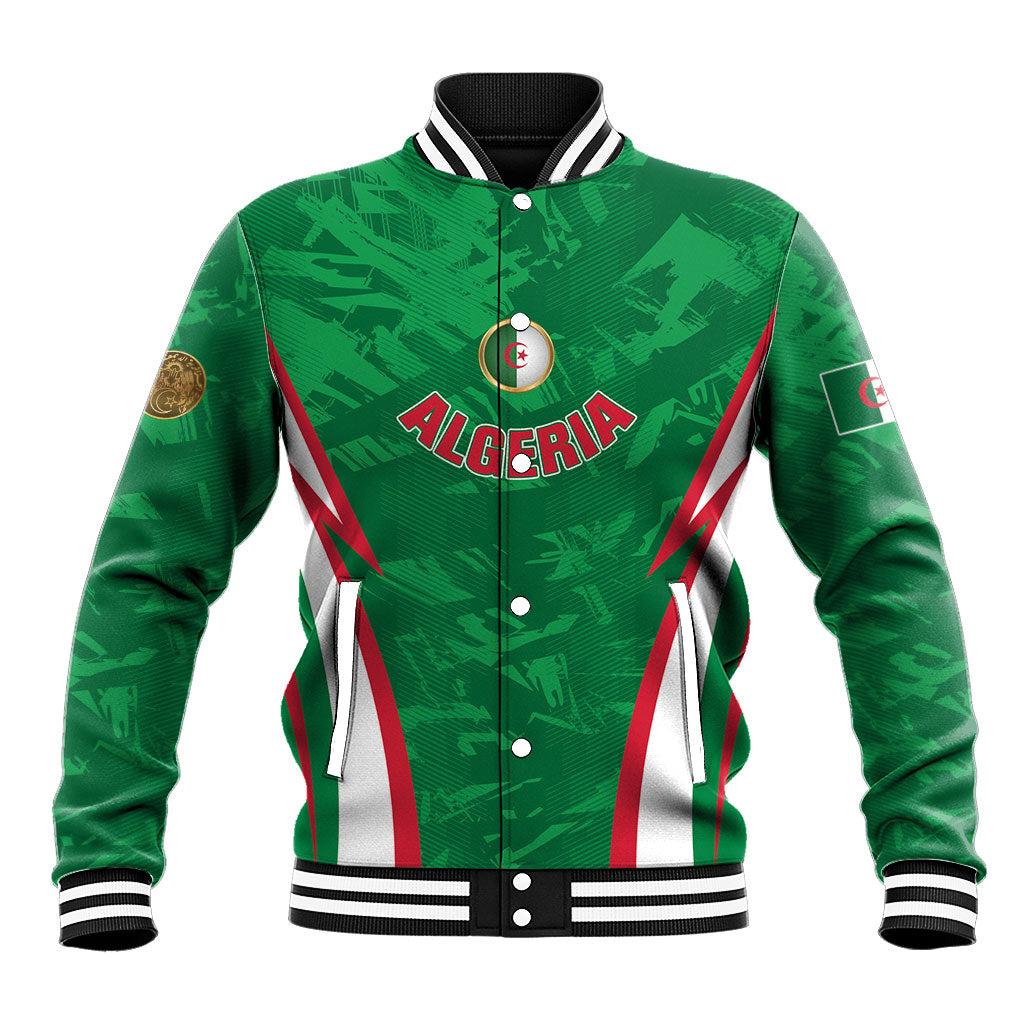 Custom Algeria 2026 Football Baseball Jacket The Fennecs Go Champions