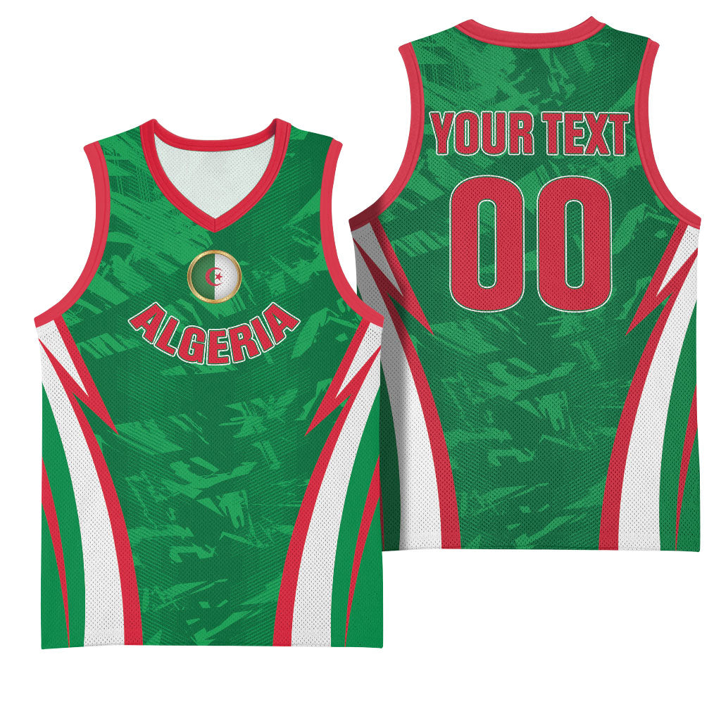 Custom Algeria 2026 Football Basketball Jersey The Fennecs Go Champions