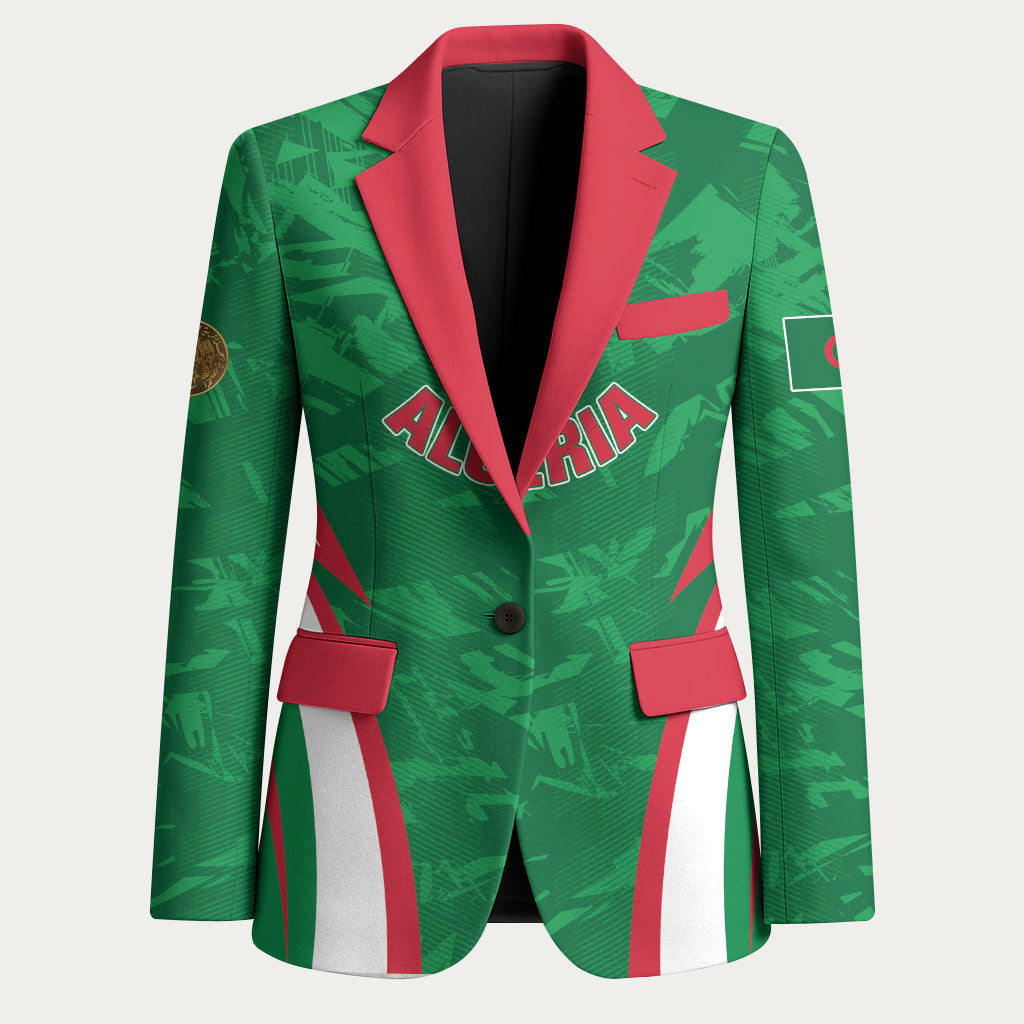 Custom Algeria 2026 Football Blazer The Fennecs Go Champions