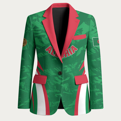 Custom Algeria 2026 Football Blazer The Fennecs Go Champions