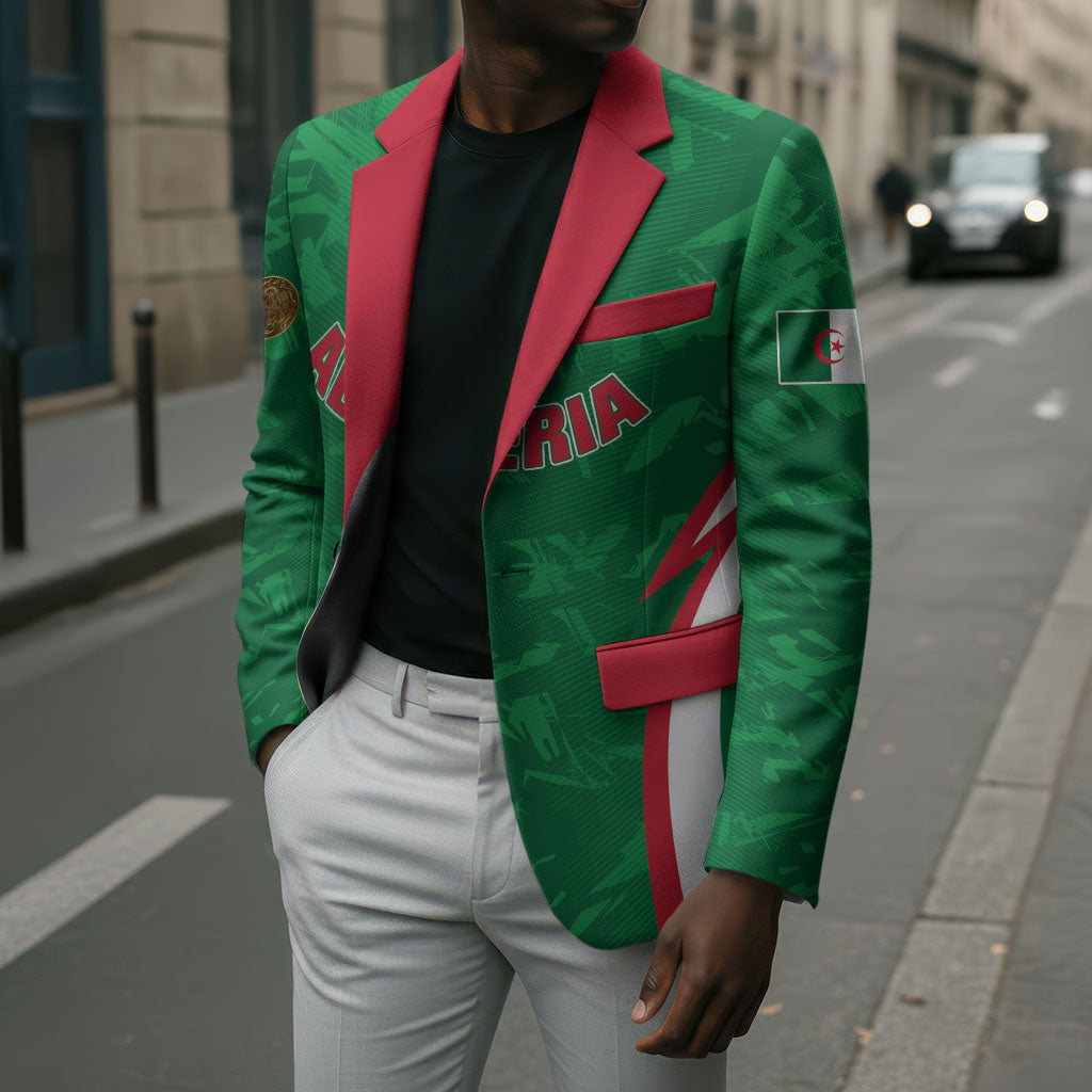 Custom Algeria 2026 Football Blazer The Fennecs Go Champions