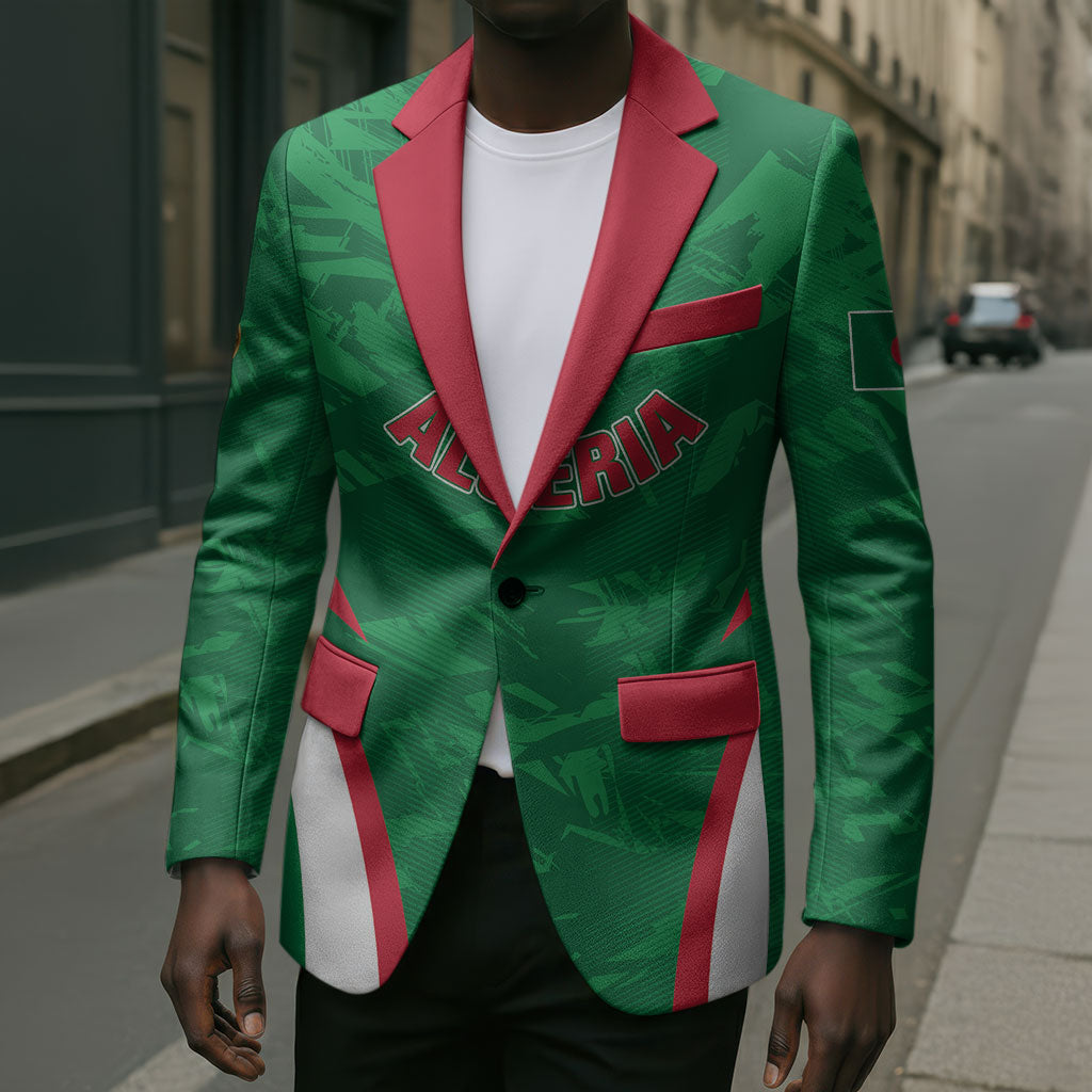 Custom Algeria 2026 Football Blazer The Fennecs Go Champions