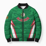 Custom Algeria 2026 Football Bomber Puffer Jacket The Fennecs Go Champions
