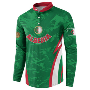 Custom Algeria 2026 Football Button Sweatshirt The Fennecs Go Champions