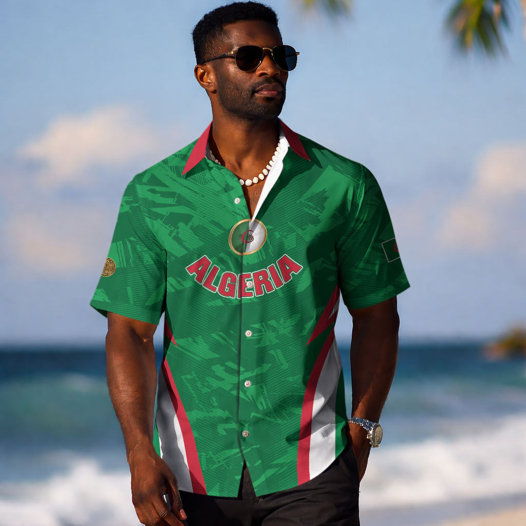 Custom Algeria 2026 Football Hawaiian Shirt The Fennecs Go Champions