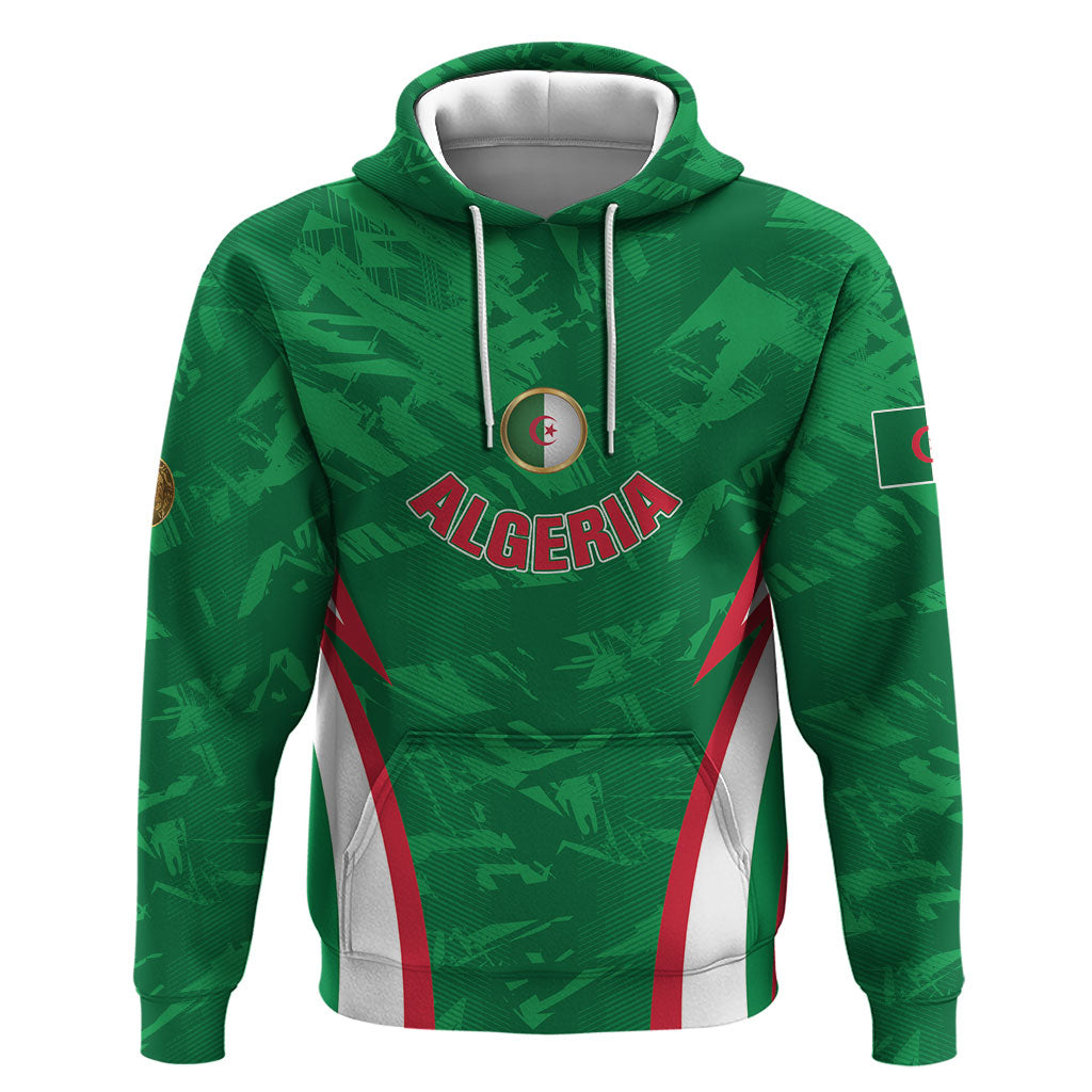 Custom Algeria 2026 Football Hoodie The Fennecs Go Champions