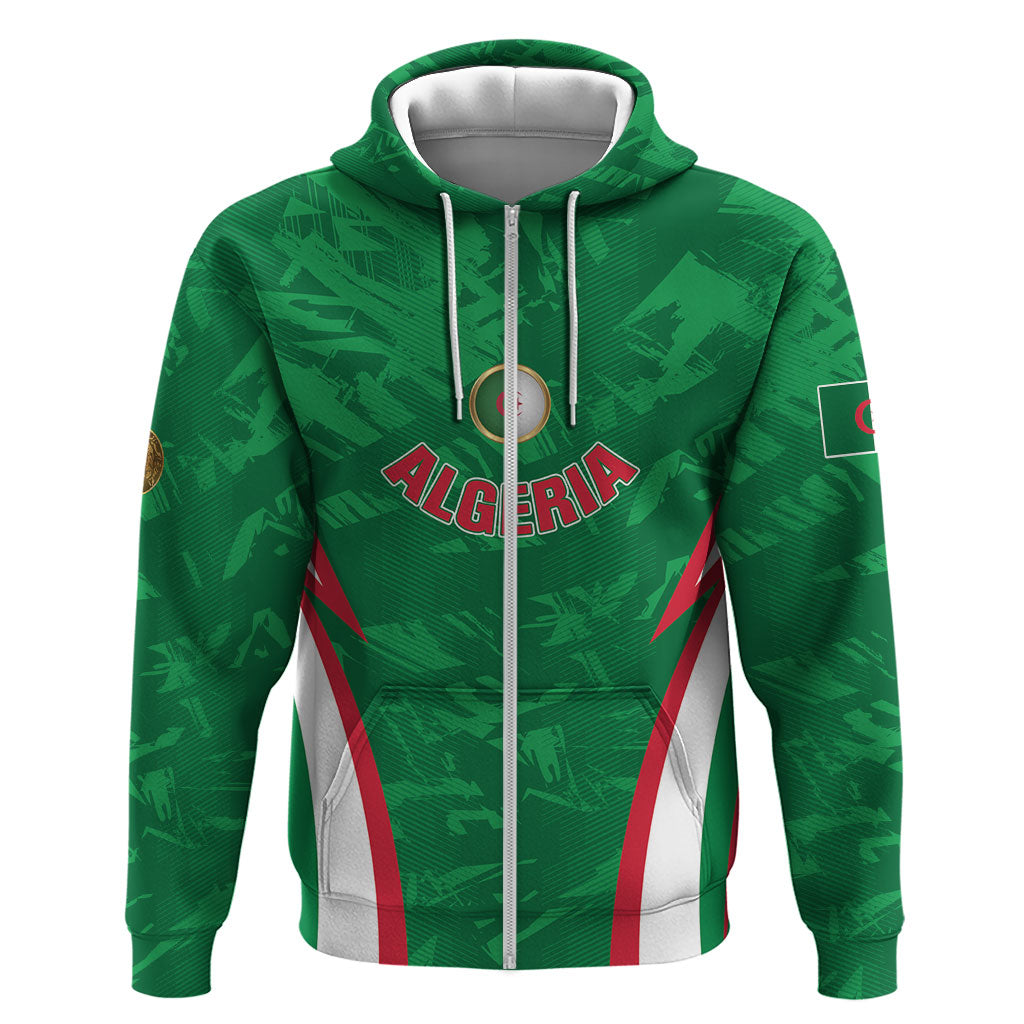 Custom Algeria 2026 Football Hoodie The Fennecs Go Champions
