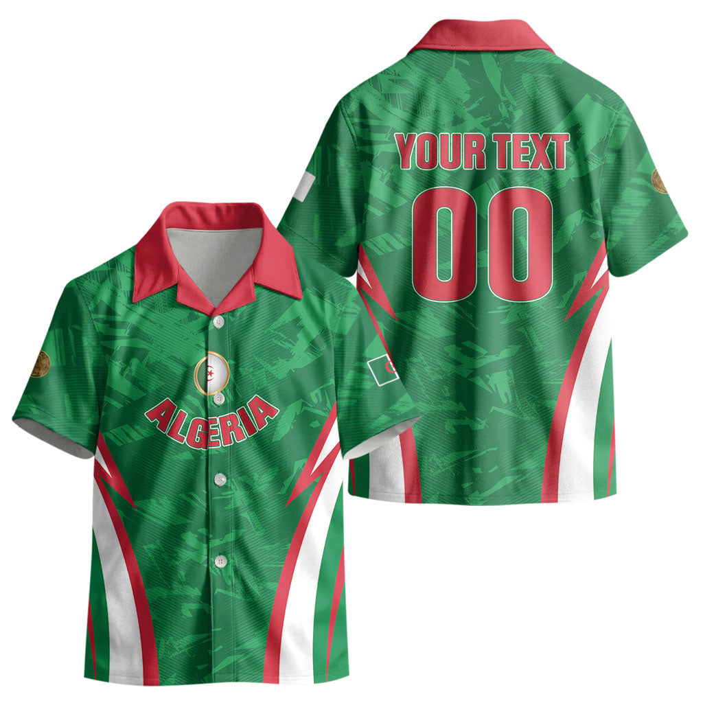 Custom Algeria 2026 Football Kid Hawaiian Shirt The Fennecs Go Champions