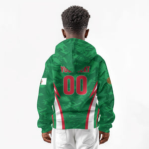 Custom Algeria 2026 Football Kid Hoodie The Fennecs Go Champions