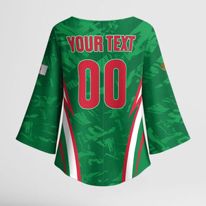 Custom Algeria 2026 Football Kimono Sleeve Blouse The Fennecs Go Champions